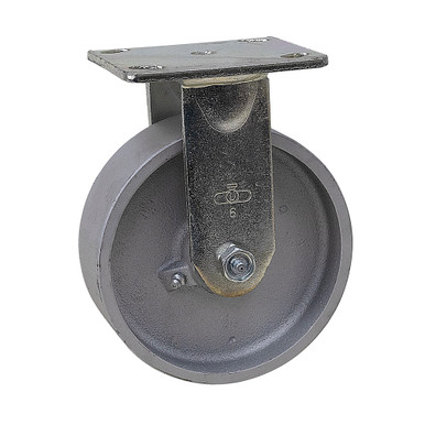 6" x 2" Rigid Steel Plate Caster WC6660R-01-STL
