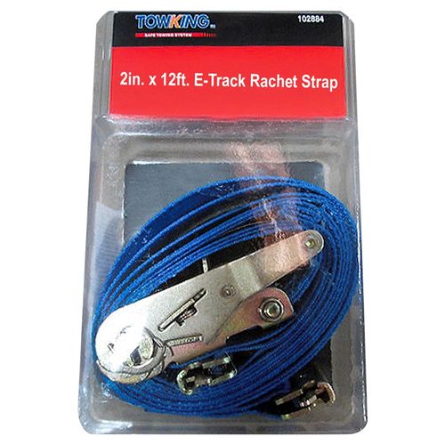 E-Track Ratchet Strap, 2 In. x 12 Ft.