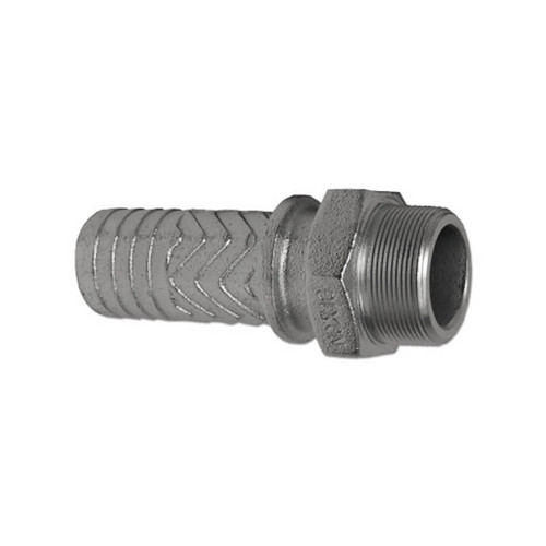 Dixon Boss Male Stem, 1 1/2 in. Hose Shank x 1 1/2 in. MNPT, Plated Iron