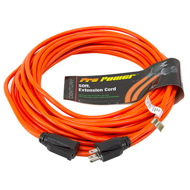 50 Ft 16/3 Orange Extension Cord Century
