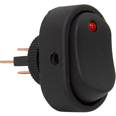 SPST Surface Mount Rocker Switch Red LED CES 66-2283-R