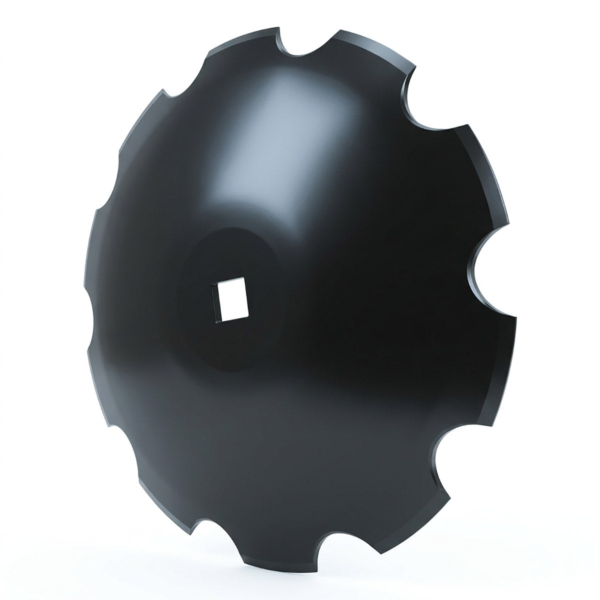 Disc Blade - 16" x 7 Gauge, Notched, 1" Square x 1-1/8" Square Axle