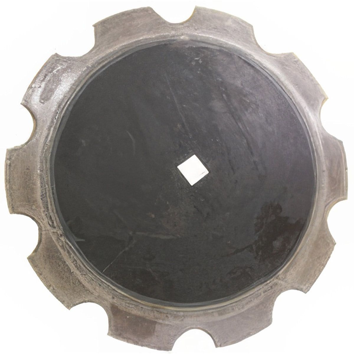 Wear Tuff Disc Blade - 28" x 1/4", Notched, 1-1/2" Square x 1-5/8" Round Axle