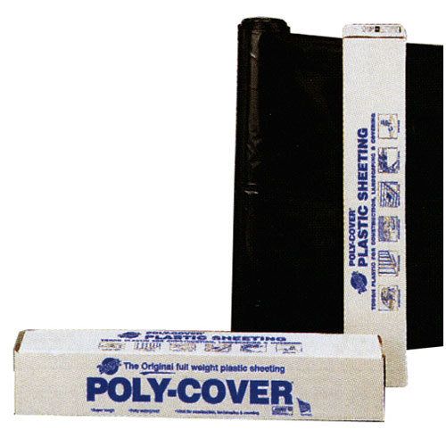 40 Ft. x 100 Ft. Black Plastic Sheeting, 6 mm