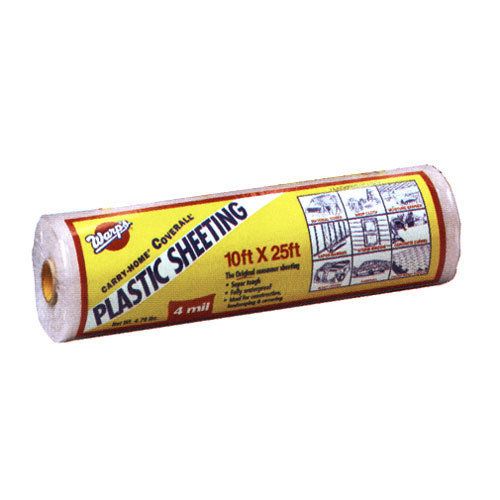 Warp's Poly-Cover Clear Plastic 10' X 25' 4 mil Thickness