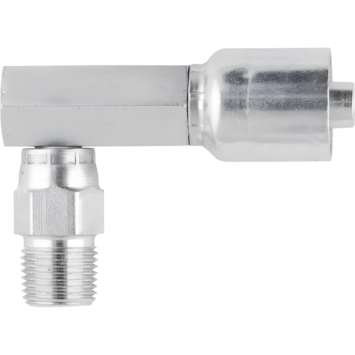 1/2 INCH HOSE X 1/2 NPT MALE ELBOW - 90 SWIVEL