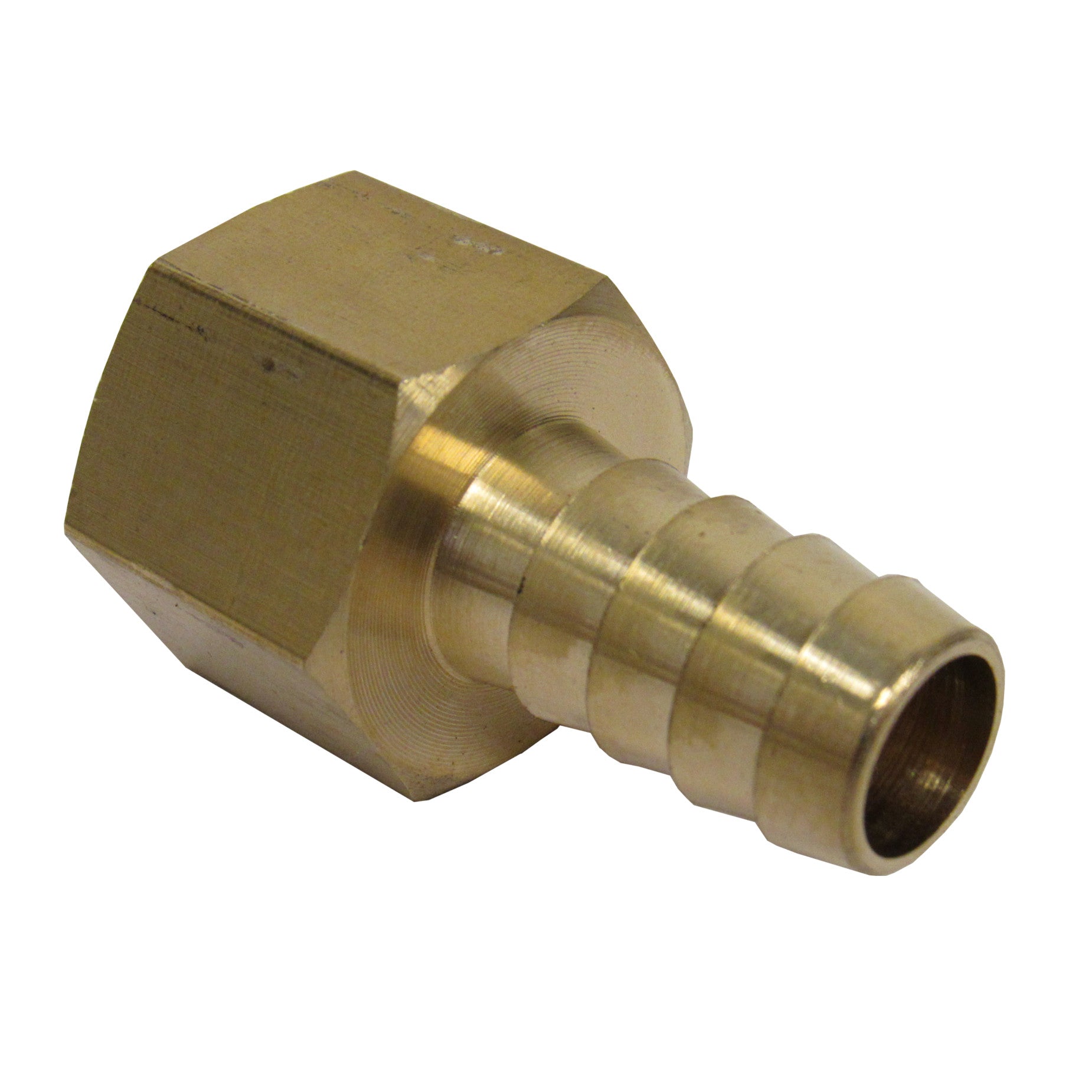 Brass Hose Barb, 1/2 Inch ID Hose Barb x 1/2 Inch Female NPT