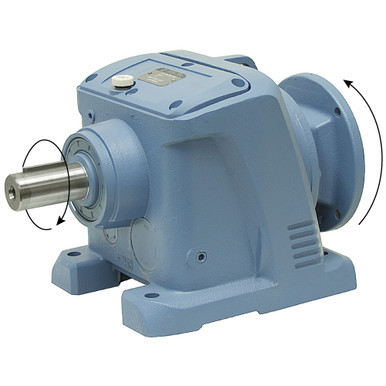 98.69:1 Size 67 1 HP Inline Cast Iron Gear Reducer Worldwide WINL67-100/1-56C