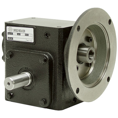50:1 Right Angle Cast Iron Worm Gear Reducer 0.50 HP 56C Left Output Worldwide HDRF-175-50L-56C