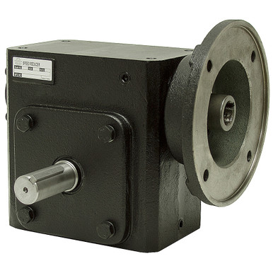10:1 Right Angle Cast Iron Worm Gear Reducer 7.19 HP 184TC Left Output Worldwide HDRF-325-10-L-184TC