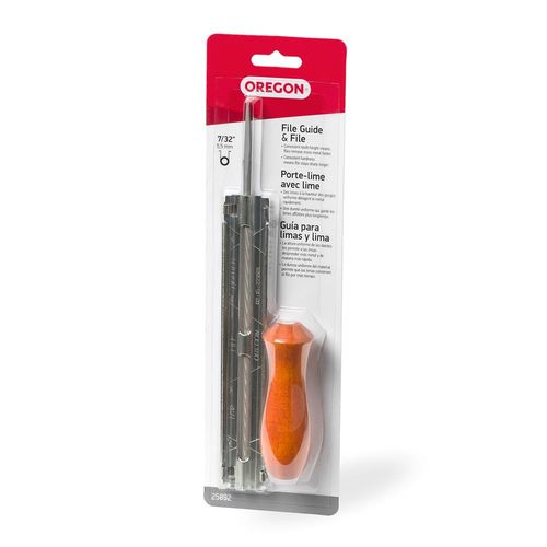 Chainsaw File Guide With 7/32" File, & Wood Handle