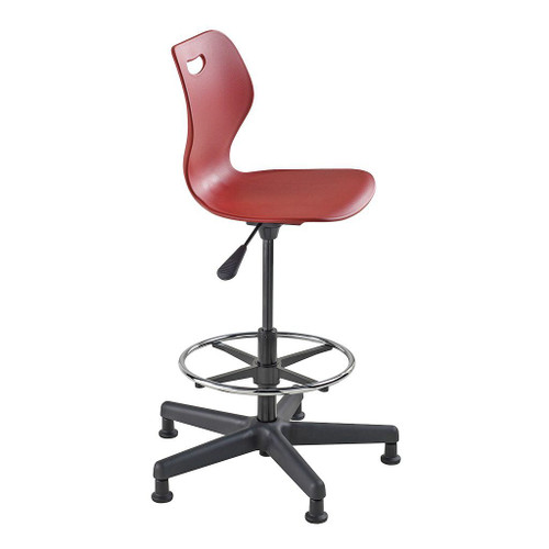 Krueger Intellect Wave Task Stool, Cool Grey