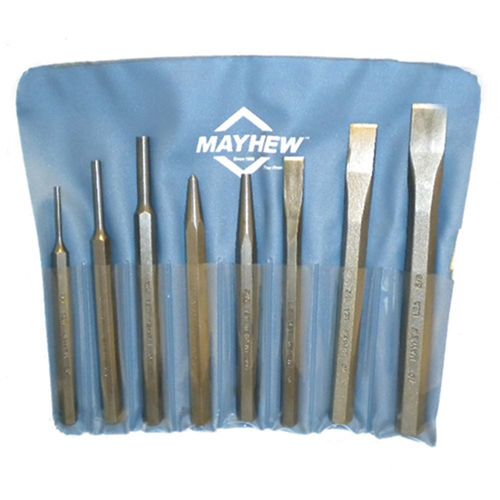 Punch and Chisel Set, 8 Piece