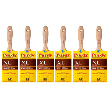 Genuine Purdy 6 Pack XL Pip Flat 3" Paint Brushes 144324330-6PK