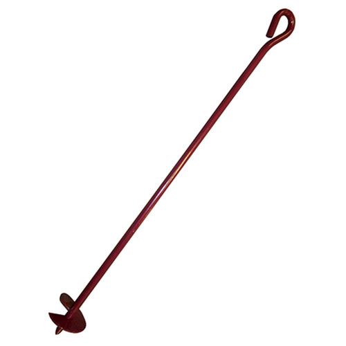 Anchor Stake, 3/8 In. Rod, 30 In. Long with 3 In. Plate