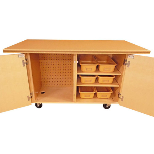 Diversified Spaces Makerspace Mobile Work Bench 1-1/4" ShopTop