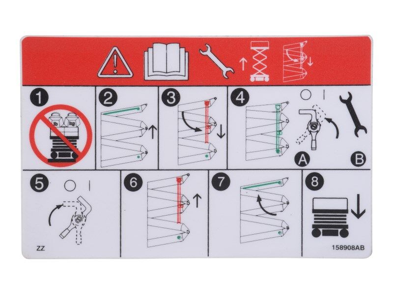 Skyjack Part # 158908 – Maint Bar Decal
