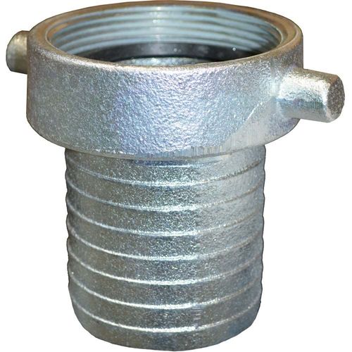 3" NPSM Female Thread King Short Shank Hose Barb (Plated Iron)