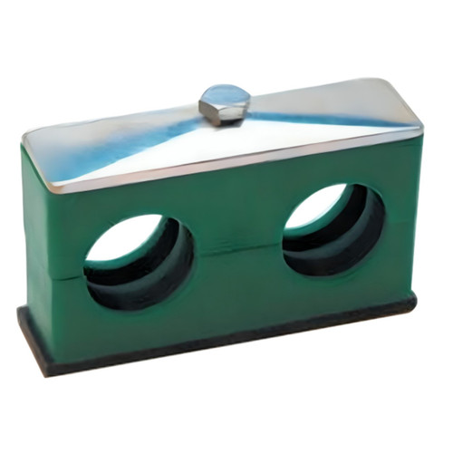 PCI AT5-38 1.50 in. Diameter Twin Polypropylene Hydraulic Pipe Clamp - Clamp Set Only