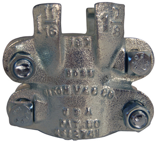 Dixon Boss 306 Clamp 2 in. Hose ID Zinc Plated Iron 4-Bolt and 4 Finger