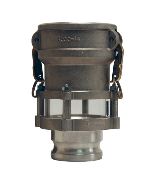 Dixon 4 in. x 3 in. Aluminum Coupler x Adapter In-Line Sight Glass