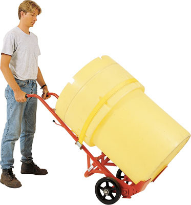 MECO Standard Poly Drum Truck with 10 in. Polyolefin Wheels