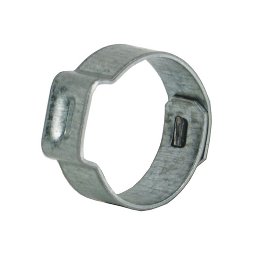 Dixon 3/8 in. Zinc Plated Steel Pinch-On Single Ear Clamp - 100 QTY