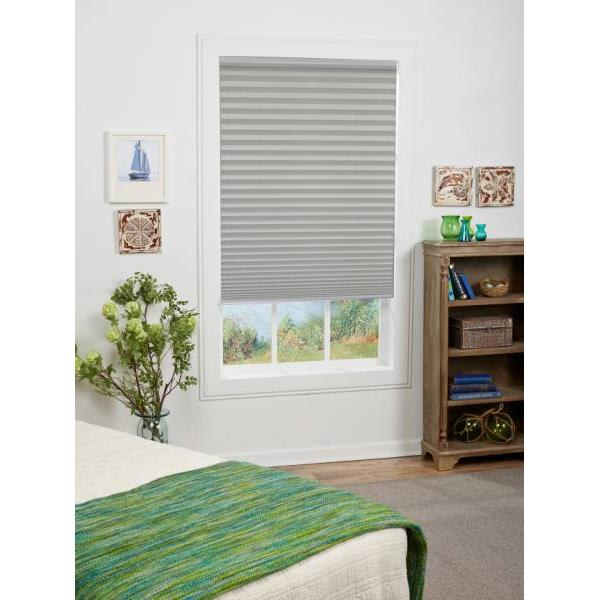 St. Charles 31.5 X 64 Silver Gray Light Filtering Pleated Shade