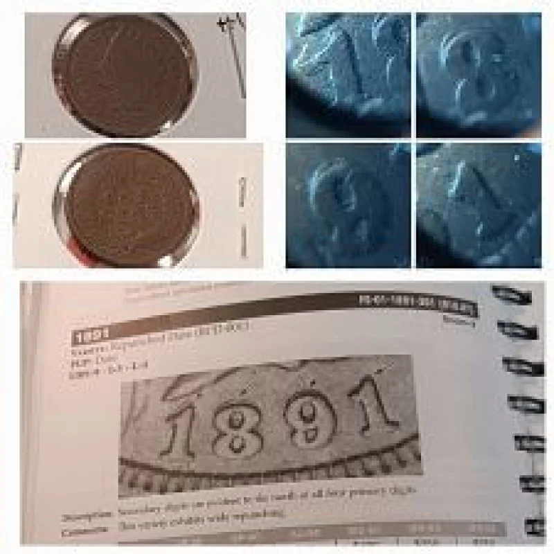 1891 Indian Head Penny Error Coin