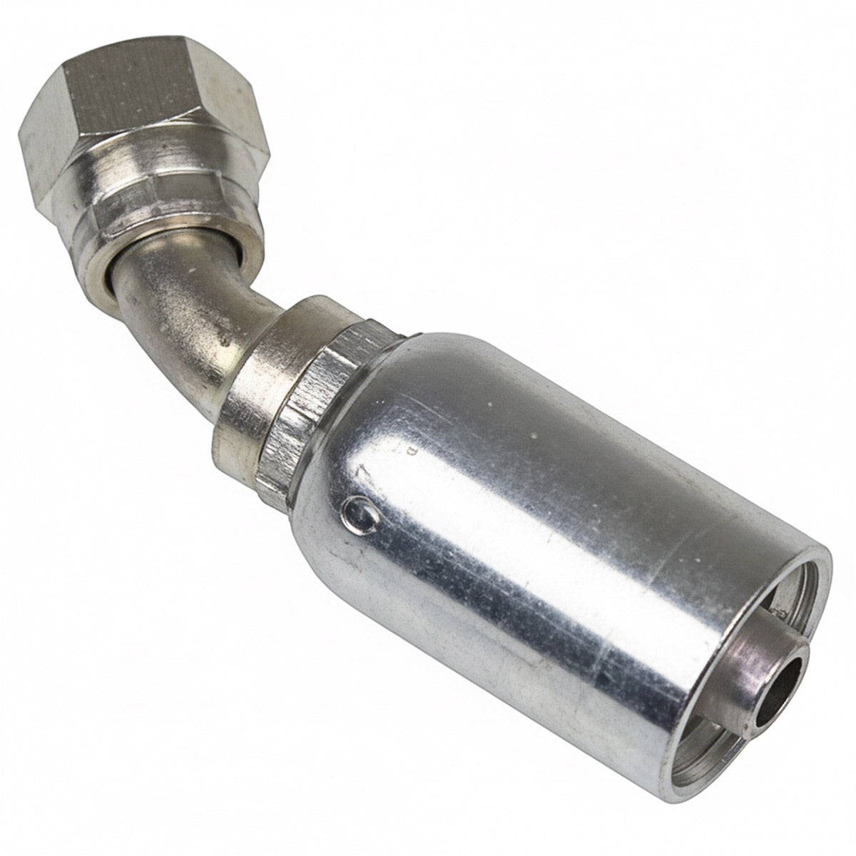 VARI-CRIMP SERIES - 1/2 INCH HOSE, WITH 7/8 X 14 THREAD SIZE, JIC FEMALE 45 ELBOW SWIVEL