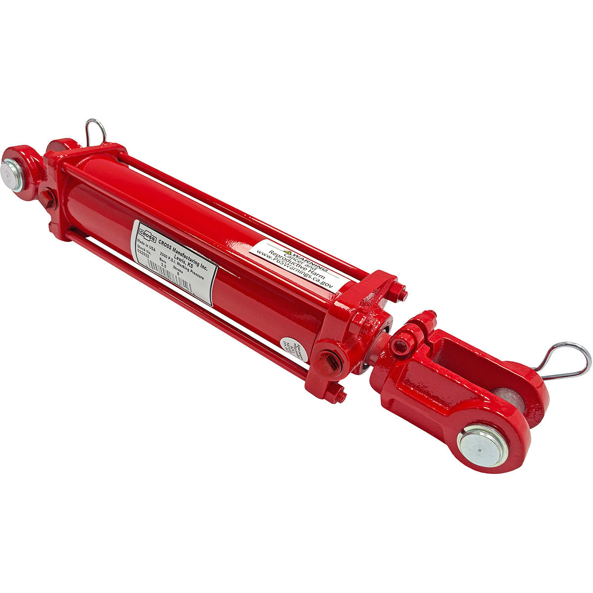 Cross Hydraulic Cylinder 318DB - 3" x 18", 1-1/4" Rod