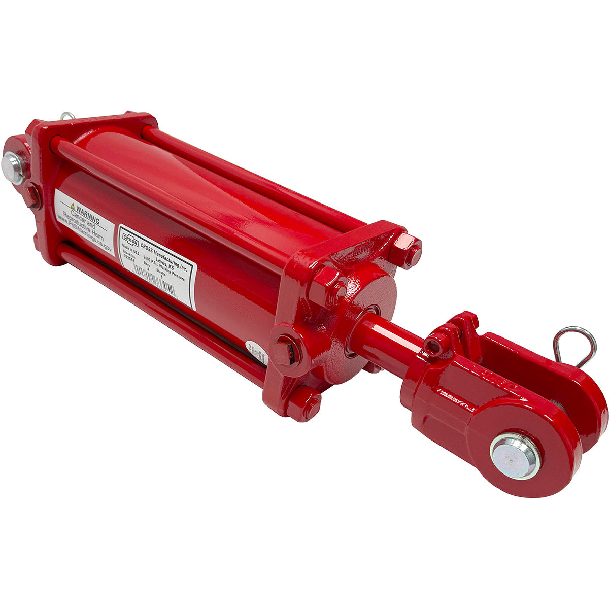 Cross Hydraulic Cylinder 408DB-ASAE - 4" x 8", 1-1/2" Rod