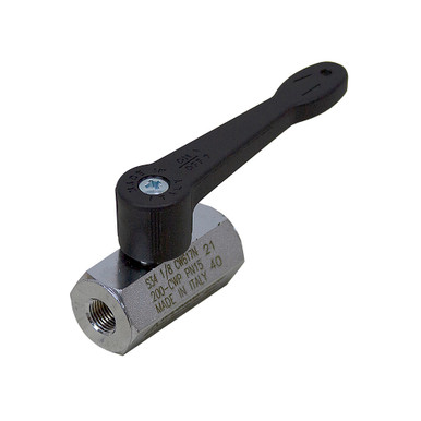1/8" NPT Plated Brass Ball Valve Hypro 90FFL18