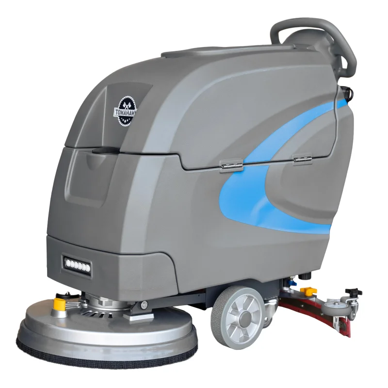 20 Auto Floor Scrubber Cleaner with Power Mop Brush Squeegee Cordless 24V Battery Powered