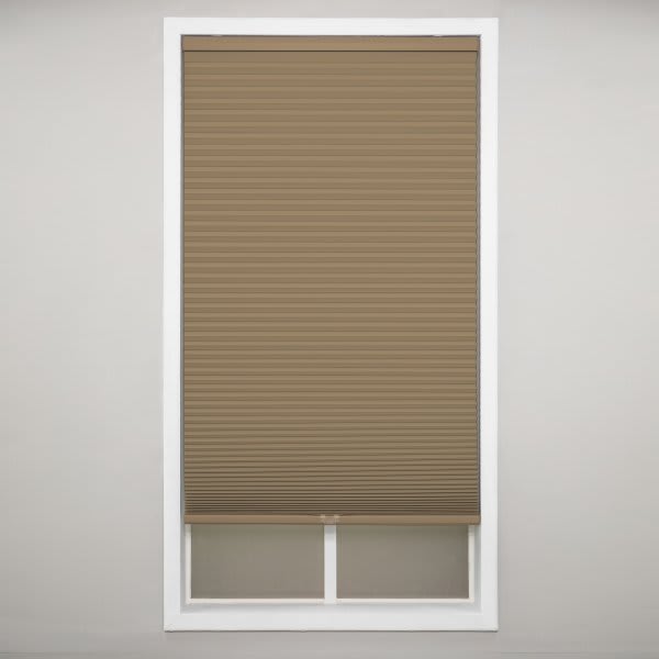 St. Charles Blackout Honeycomb Cellular Shade, Latte, 27 X 48