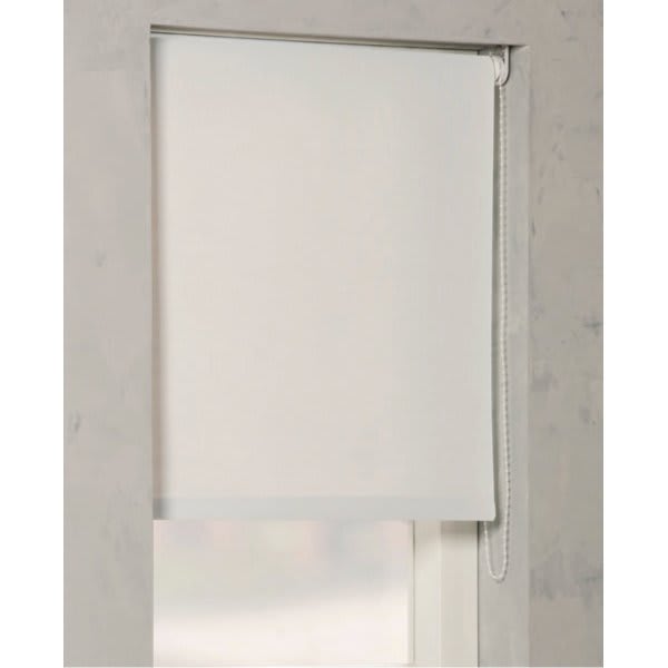 Threadwell Manual Roller Shade For Windows 24"-36"W X 72"H Blackout Blanc