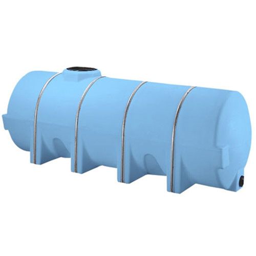 1,025 Gallon Norwesco Blue Horizontal Leg Tank