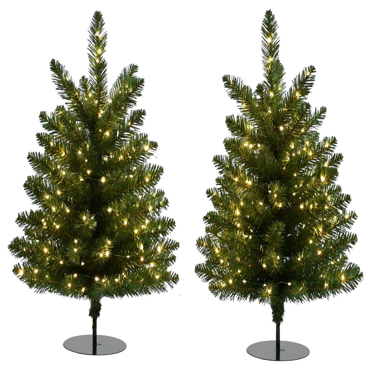 24" Walkway Cascade Light Trees (Set of 2)