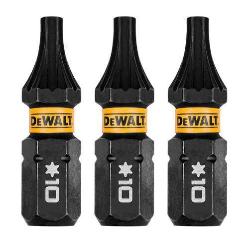 DeWalt FLEXTORQ Insert Bit, T10 x 1" Torx, 3-Pack