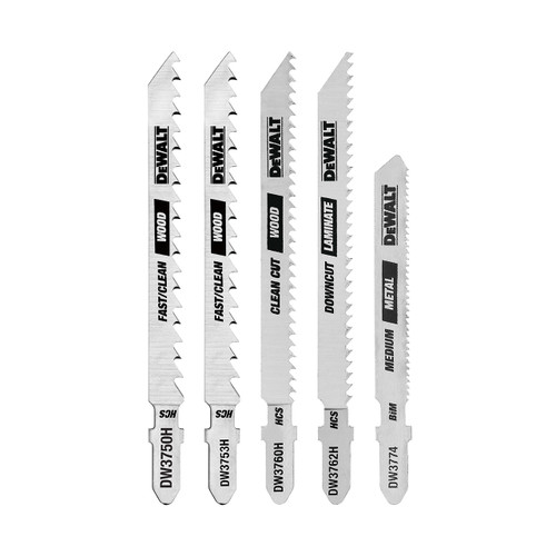 DeWalt 5-Piece T-Shank Bi-metal Jig Saw Blades