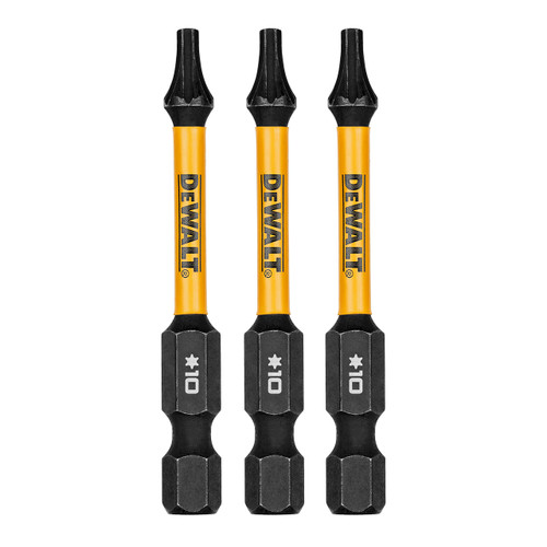 DeWalt FLEXTORQ Power Insert Bit, T10 x 2-1/4" Torx, 3-Pack