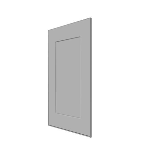 Express Shaker 0.75 In. W X 24 In. D X 34.5 In. H Matching Base End Panel In Veiled Gray
