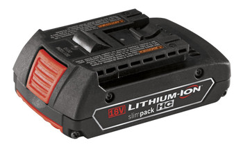 Bosch BAT610 18v Li-on 1.5 AH Slim Pack Battery Bulk Packed # 2607336561