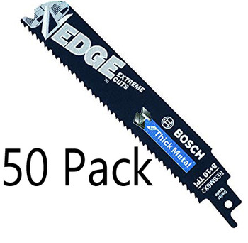 Bosch 50 Pack Genuine OEM Replacement Reciprocating Saw Blades - RESM6X2B-50pk