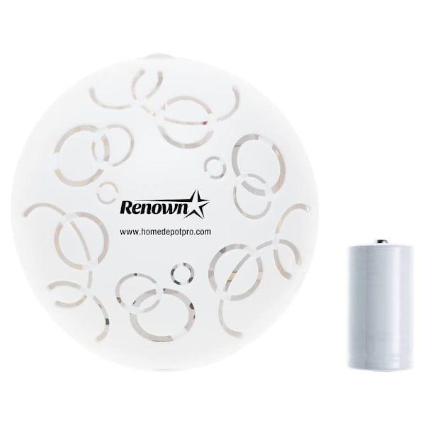 Renown Easy Fresh 2.0 Solid Air Freshener 30-Day Cover Refill With Battery, Cotton Blossom Scent, Package Of 12