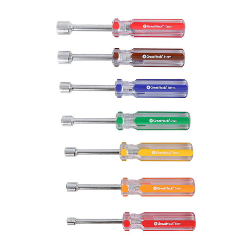 Great Neck Professional Nut Driver Set, 7-Piece Metric