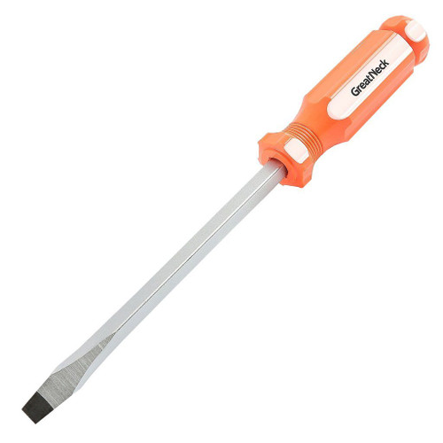 Great Neck Slotted Screwdriver, 6" x 5/16"