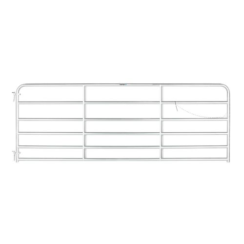 Tarter Galvanized Tube Gate, 6-Bar, 12 ft. x 50 in.