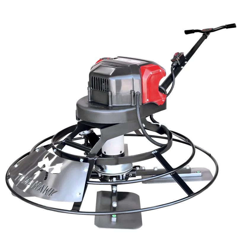 30″ Battery-Powered Portable Power Trowel with 18ft Bull Float Handle