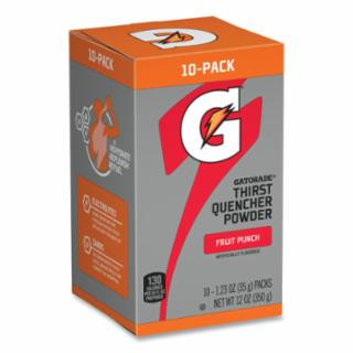 Gatorade Powder Stick, 1.23 oz Volume, Tube, 20 oz Yield, Fruit Punch - 80/CA